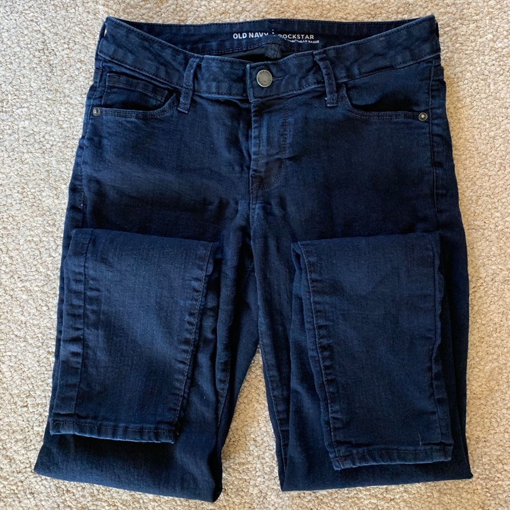 Old Navy Rockstar Low Rise Skinny Jeans 6 Long